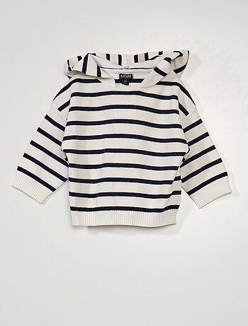 Pullover in maglia con cappuccio - Kiabi