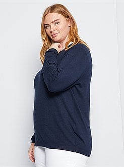 Pullover in maglia con finto collo - Kiabi