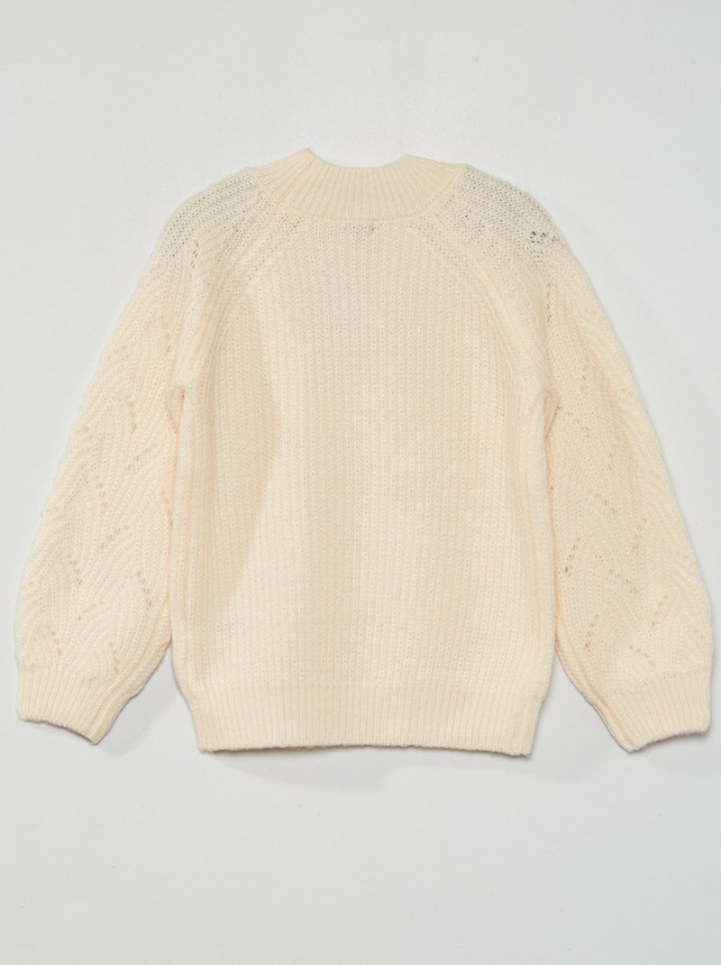 Pailletami Pullover in White