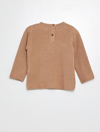 Pullover in maglia con ricamo a fiori