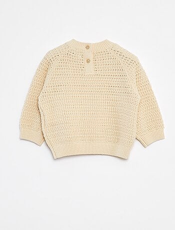 Pullover in maglia con ricamo 'pera'
