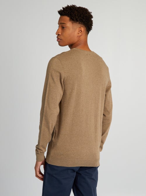Pullover in maglia con scollo a V per persone più alte di 190 cm - Kiabi