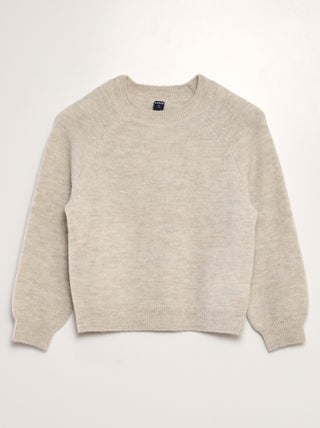 Pullover in maglia con scollo tondo