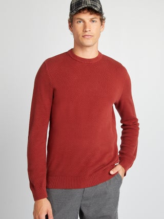 Pullover in maglia fantasia