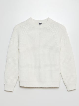 Pullover in maglia fantasia