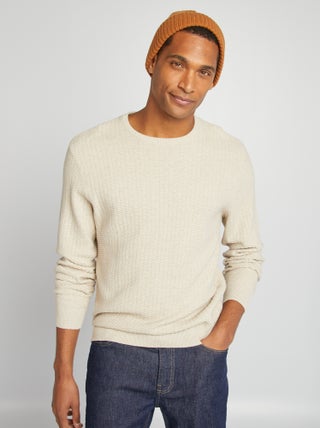 Pullover in maglia fantasia