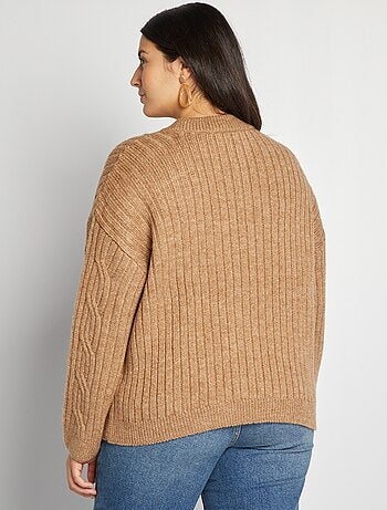 Pullover in maglia fantasia