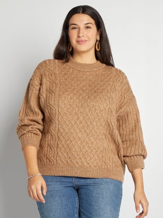 Pullover in maglia fantasia