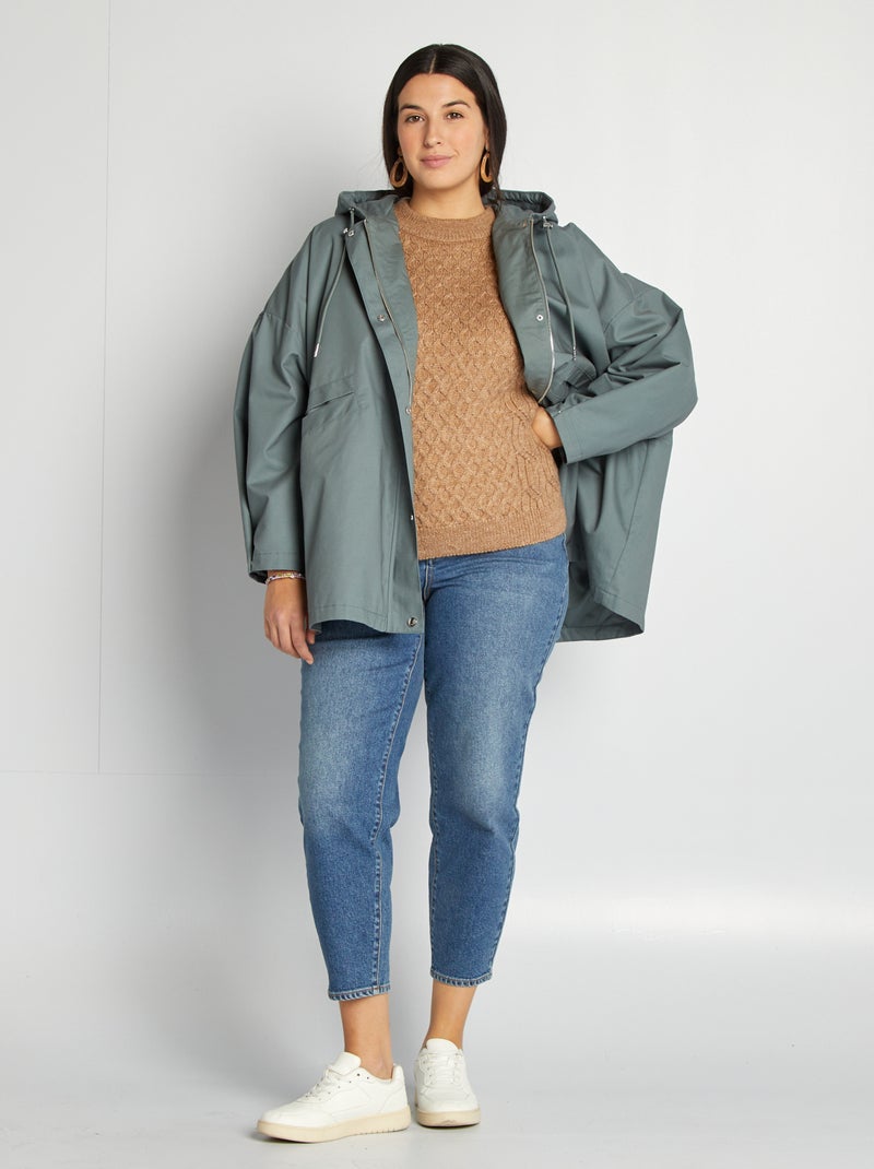 Pullover in maglia fantasia BEIGE - Kiabi