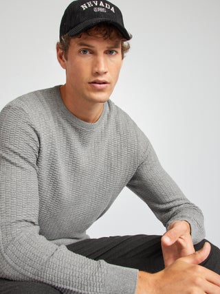 Pullover in maglia fantasia