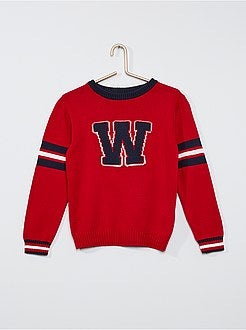 Pullover in maglia fantasia - Kiabi