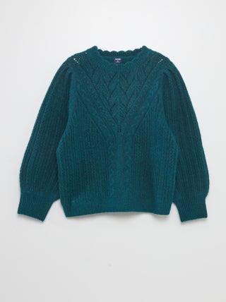 Pullover in maglia fantasia