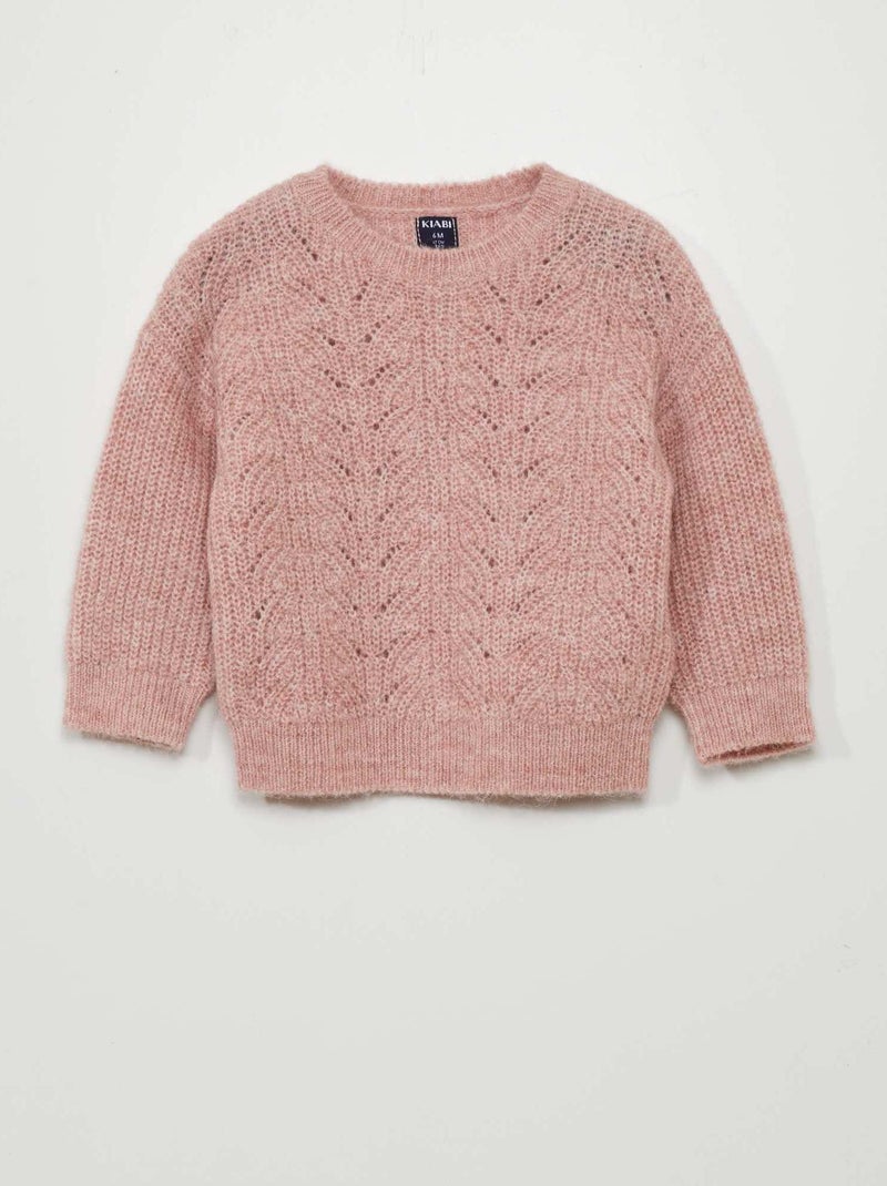 Pullover in maglia fantasia VIOLA - Kiabi