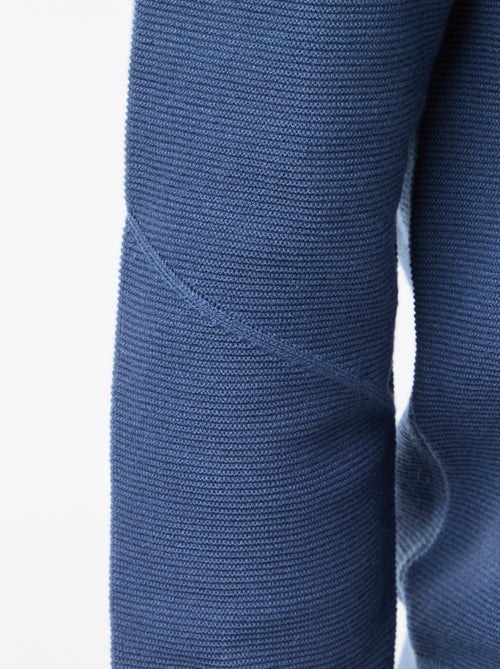 Pullover in maglia fine a tinta unita con collo rotondo - Kiabi