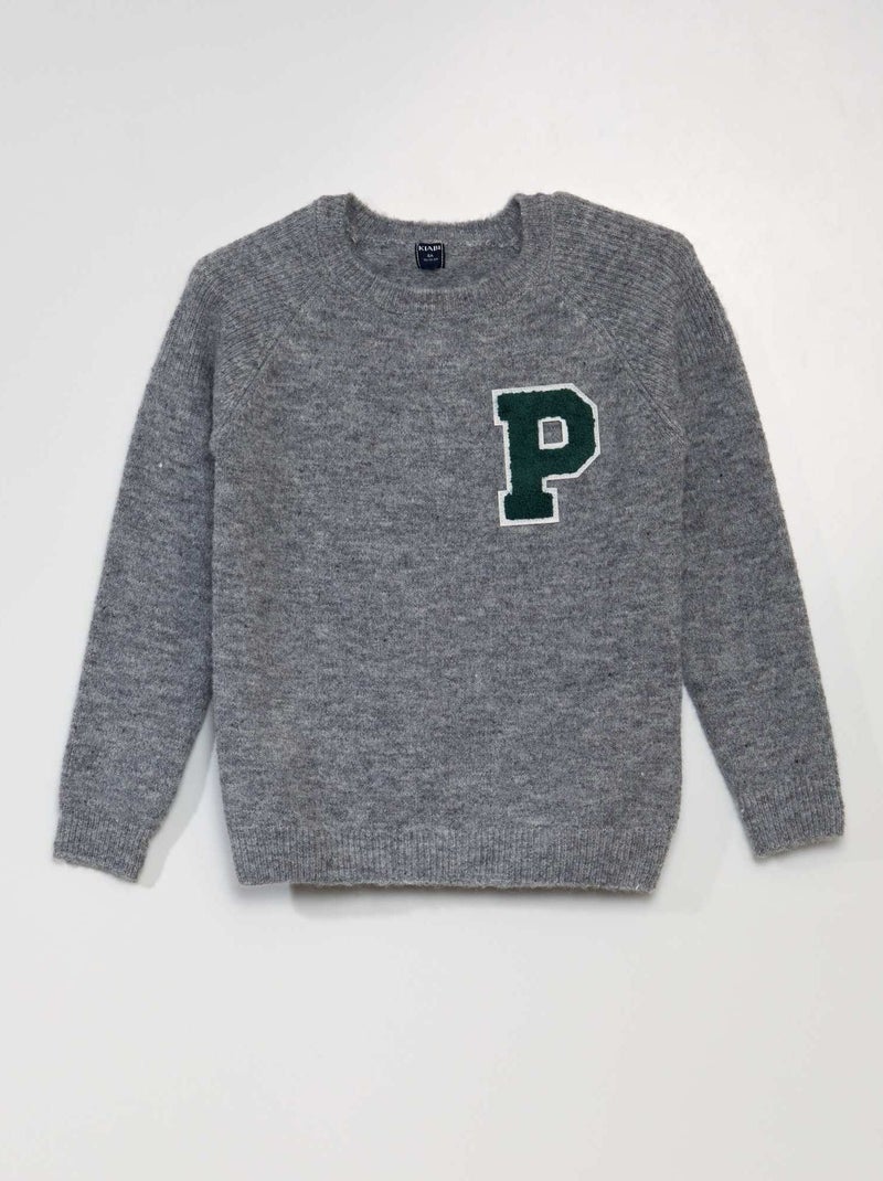Pullover in maglia GRIGIO - Kiabi