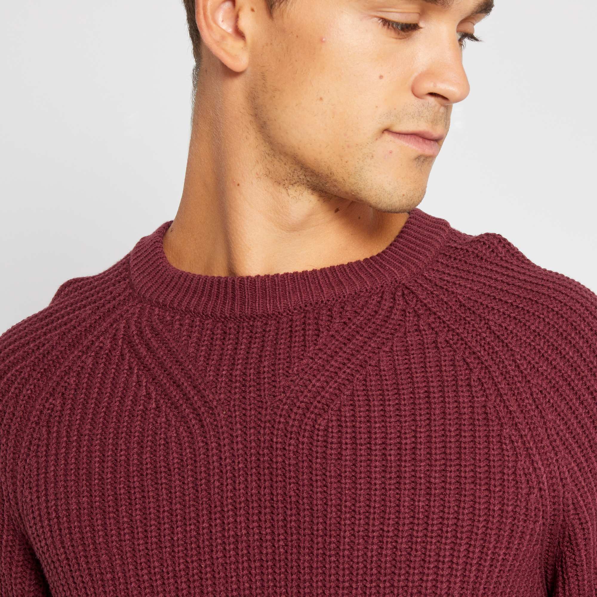 Pullover in maglia inglese uomo rosso Kiabi 9,00€