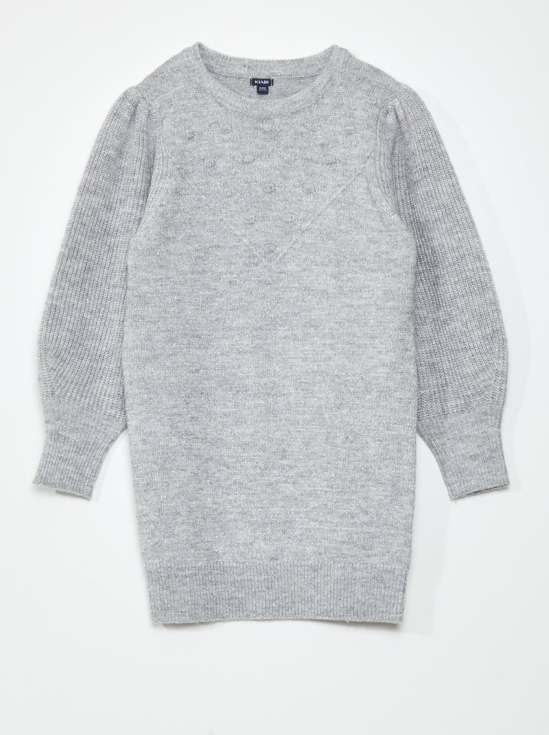 Pullover in maglia iridescente GRIGIO - Kiabi
