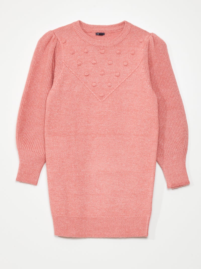 Pullover in maglia iridescente ROSA - Kiabi