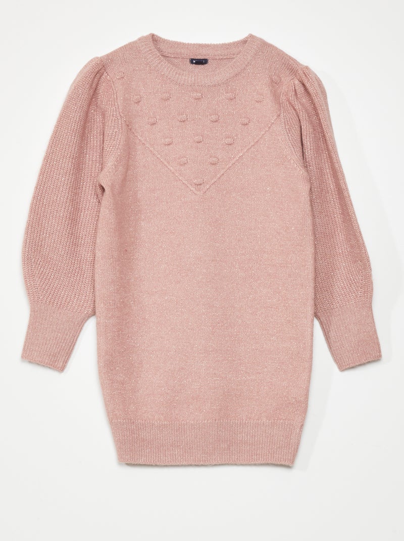 Pullover in maglia iridescente ROSA - Kiabi