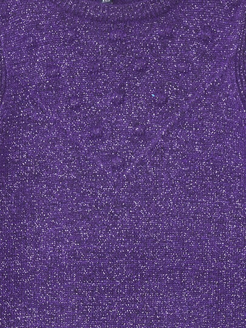 Pullover in maglia iridescente VIOLA - Kiabi