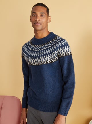 Pullover in maglia jacquard