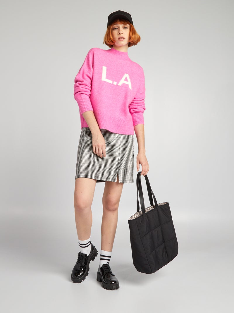 Pullover in maglia jacquard ROSA - Kiabi