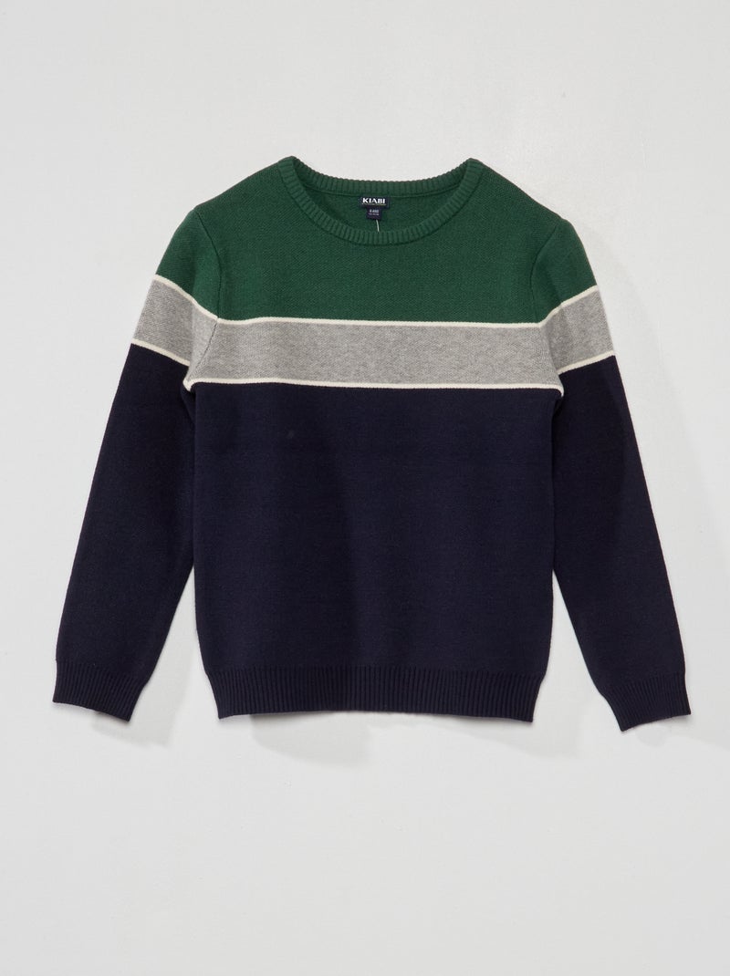 Pullover in maglia jersey VERDE - Kiabi