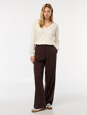 Pullover in maglia leggera scollo a V
