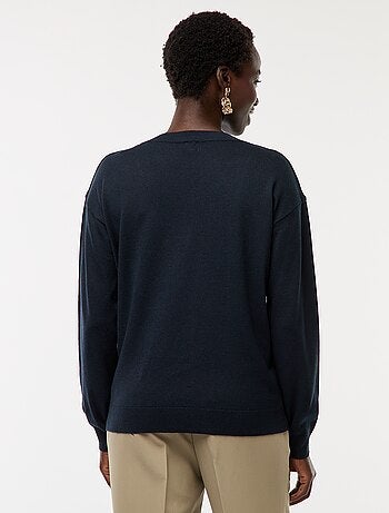 Pullover in maglia leggera scollo a V