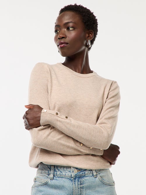 Pullover in maglia (leggero scollo tondo - Kiabi
