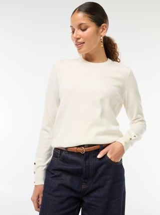Pullover in maglia (leggero scollo tondo