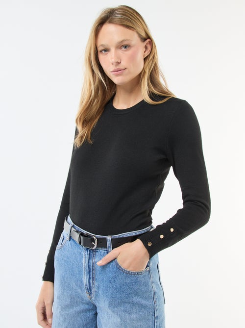 Pullover in maglia (leggero scollo tondo - Kiabi