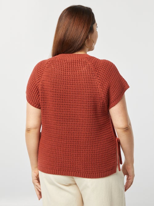 Pullover in maglia maniche corte - Kiabi