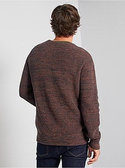 Pullover in maglia mouliné - Kiabi