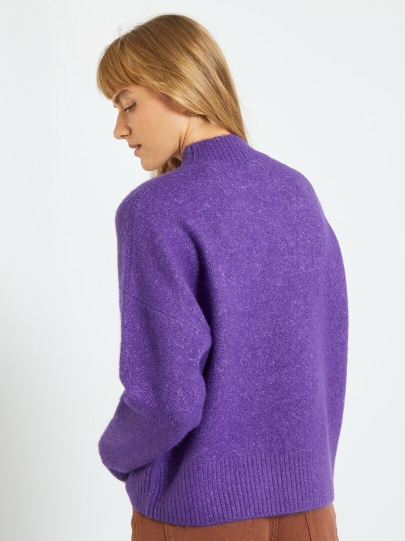 Pullover in maglia mouliné VIOLA - Kiabi