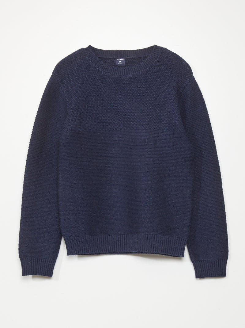 Pullover in maglia NERO - Kiabi