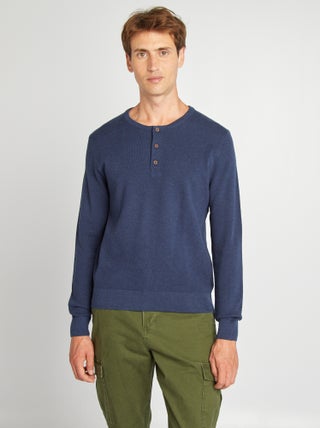 Pullover in maglia piqué