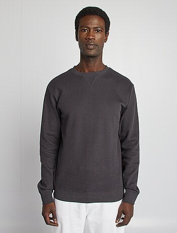 Pullover in maglia piqué scollo tondo