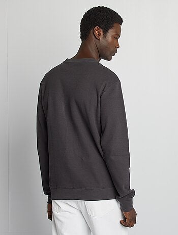 Pullover in maglia piqué scollo tondo
