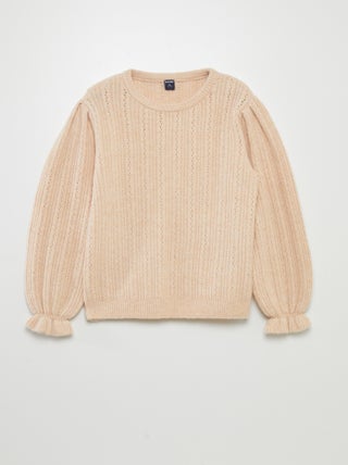 Pullover in maglia pointelle