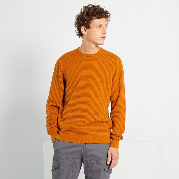 pullover giallo uomo