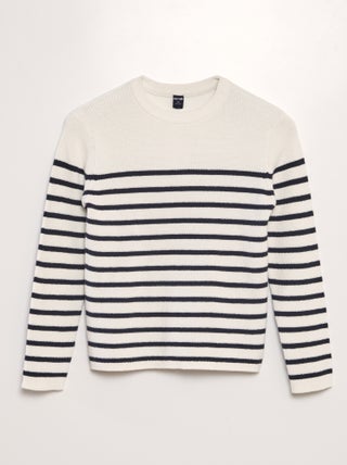 Pullover in maglia righe