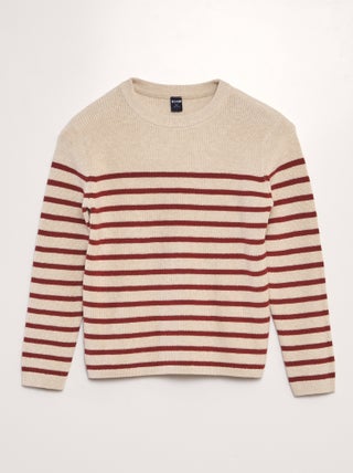 Pullover in maglia righe