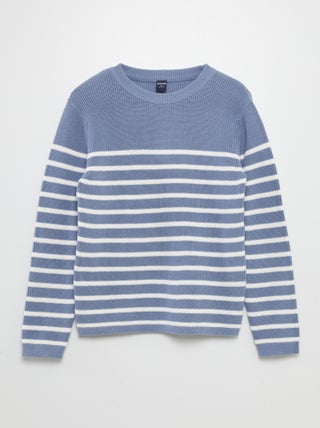 Pullover in maglia righe