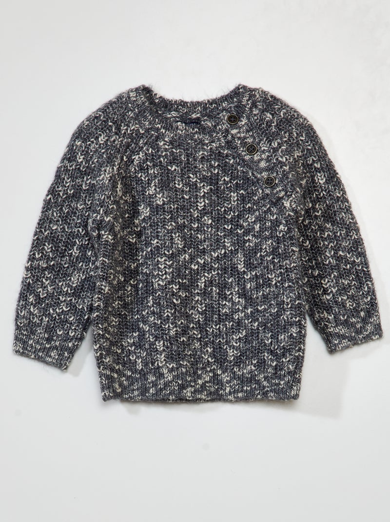 Pullover in maglia screziata GRIGIO - Kiabi