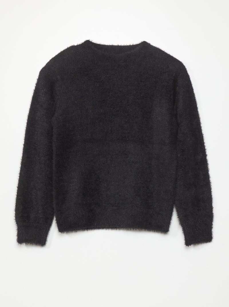 Pullover in maglia soffice NERO - Kiabi