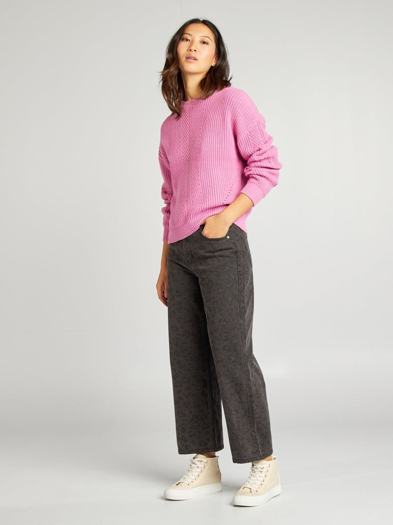 Pullover in maglia spessa ROSA - Kiabi