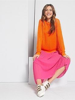 Pullover in maglia traforata - Kiabi