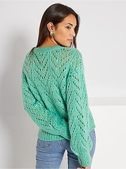 Pullover in maglia traforata - Kiabi