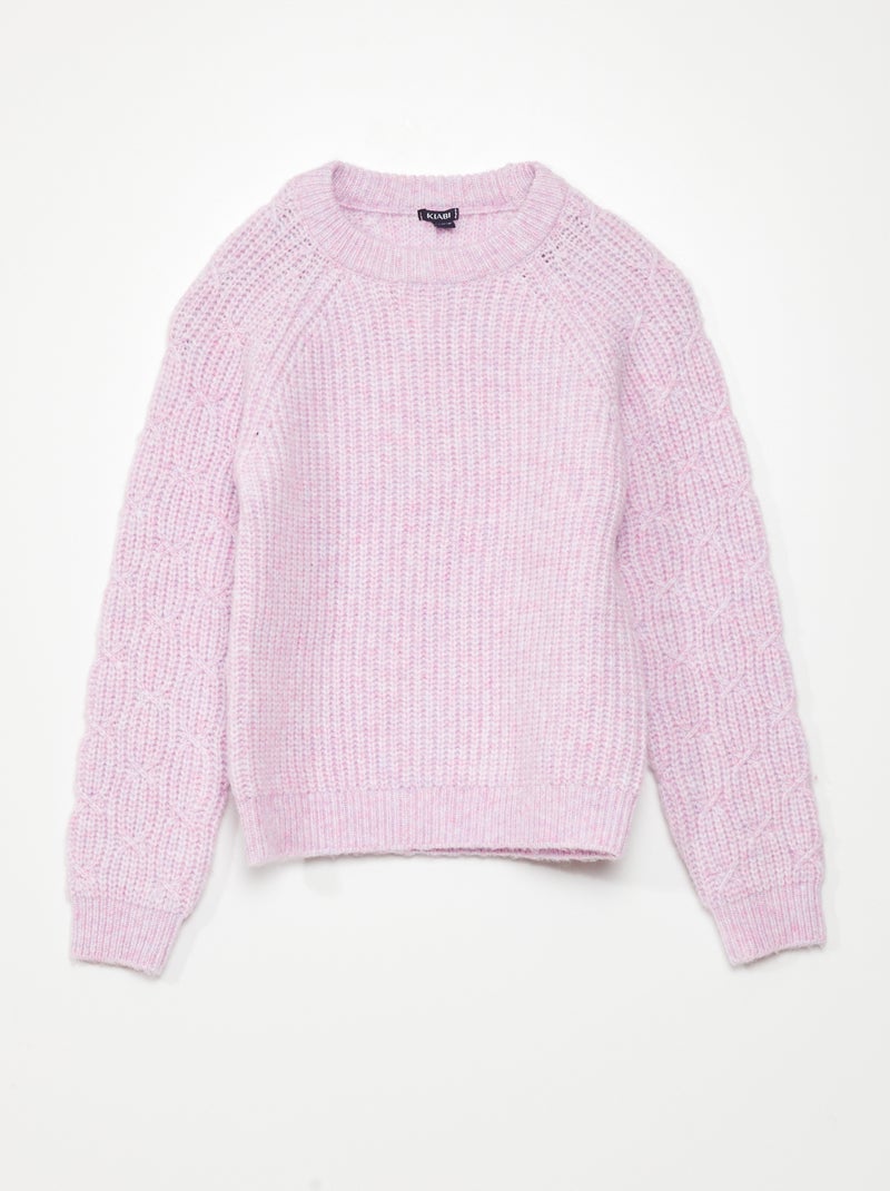 Pullover in maglia VIOLA - Kiabi